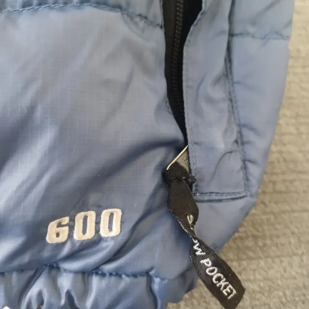 The North Face Vest Kids Size Small Blue 600 Goose Down Nuptse Streetwear